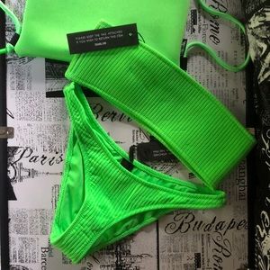 Neon Green TRIANGL Bikini!! 💚💚